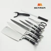 9pcs  stainless steel  kitchen knife set with acrylic holder