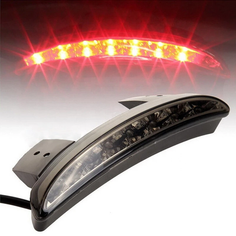 ABS plastic Rear Red Fender Tip Brake Tail Light LED Motorcycle tail light for harley XL883/1200