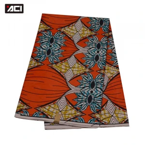 ACI Fashion Dress Ankara Fabric 6 Yards Cotton Material Batik Dutch Wax Fabric For Party