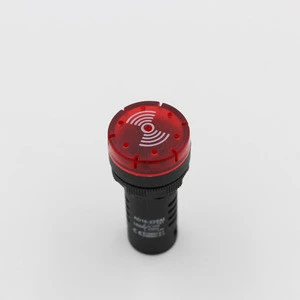 AD16-22D Series Panel Mounting 22mm LED Signal Lights with Red Green Yellow color 220V AC with Buzzer