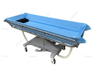 Adjustable hydraulic Medical  Bath Shower trolley