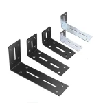 Adjustable Security Door Barricade Bracket Open Bar Iron L Bracket for Door/Gate Steel Angle Structure with Shelf Bracket