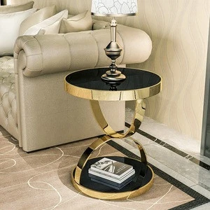 Affordable luxury living room furniture console round side table