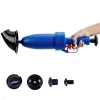 Air blaster power drain cleaner for toilet and kitchen
