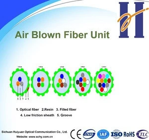 Air Blown Fiber Unit for Access Network 4 Fibres G.652D/G.657A1/G657A2 Fiber Optic Cable