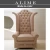 Import ALIME THC1013 custom luxury hotel high back chairs from China