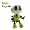 Alloy travel talking educational toy die cast intelligent mini recording robotic new smart metal robot toys for kids