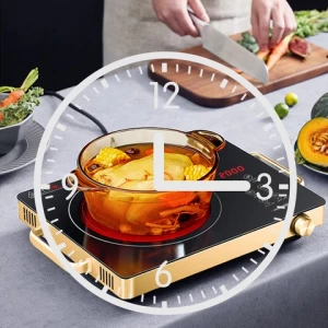 Aluminum alloy housing polished plate infrared ceramic cooker 2000w double burner infrared cooker