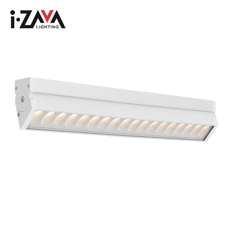 Aluminum Indoor Supermarket Ceiling Mounted 100CM 64W Smd Led Linear Fluorescent Tube Lamp