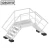 Import Aluminum Industrial Access Safety Crossover Step Ladder Stair from China
