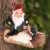 Import Amazon Hot Selling Resin Crafts Creative Bird Feeder Cartoon Dwarf Creative Outdoor Art Ornaments from China