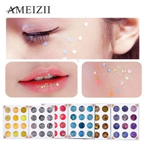 AMEIZII Holographic Body Glitter Sequins Face Cosmetic Glitter For Women Maquiagem