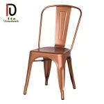 Antique Iron Restaurant Industrial Metal Dining Chair