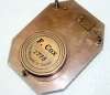 Antique solid brass sundial compass Brass Sundial Beautiful Compass with Wooden Box