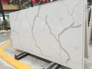 Artificial stone calacatta white quartz slabs
