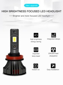 Auto Lighting System 80W 9000LM  9005 Led Headlight Bulb for Motorcycles Vehicles