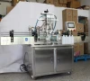 automatic 4 heads PLC control PET bottle juice beverage filling machine with 2m conveyor
