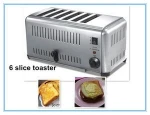Automatic 6-slice bread toaster /conveyor sandwich toaster EST-6