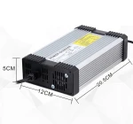 Automatic smart car lifepo4 lithium ion battery charger cargador de bateria 73v 5A power adaptateur