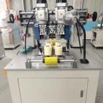 Automatic thermal break Aluminium profile assembly line-knurling machine,Knurling machine with strip insertion for window
