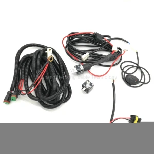 Automotive 2 Leads Headlight 40A Relay 9005 Adapter Wire DT Connector Wiring Harness Kit