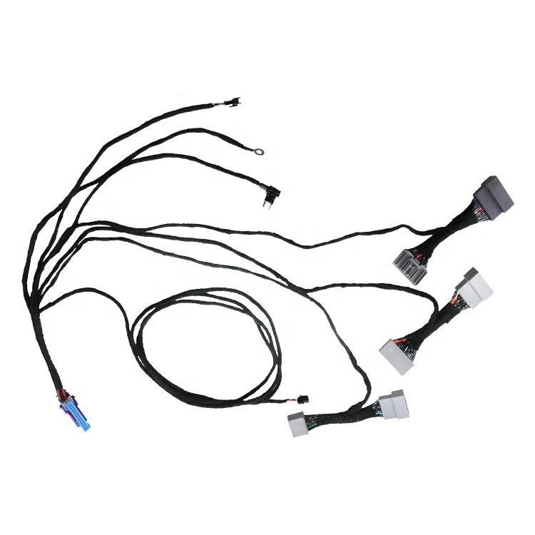 Automotive camera antenna plug and play wiring harness kit loom