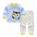 Autumn and winter baby boy and girl vest thermal underwear suit children's home service suit