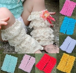 Baby Girls Lace Leg Warmers for Rompers