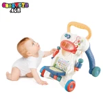 Baby Walker With Learning Machine Sit-to-Stand First Steps Go-cart Early Education Toy Gift