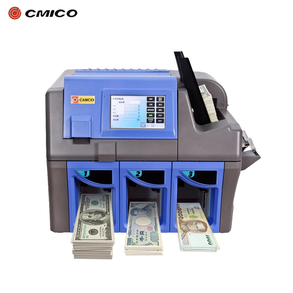 bank equipment bill counter euro cash machines banknote sorting machine