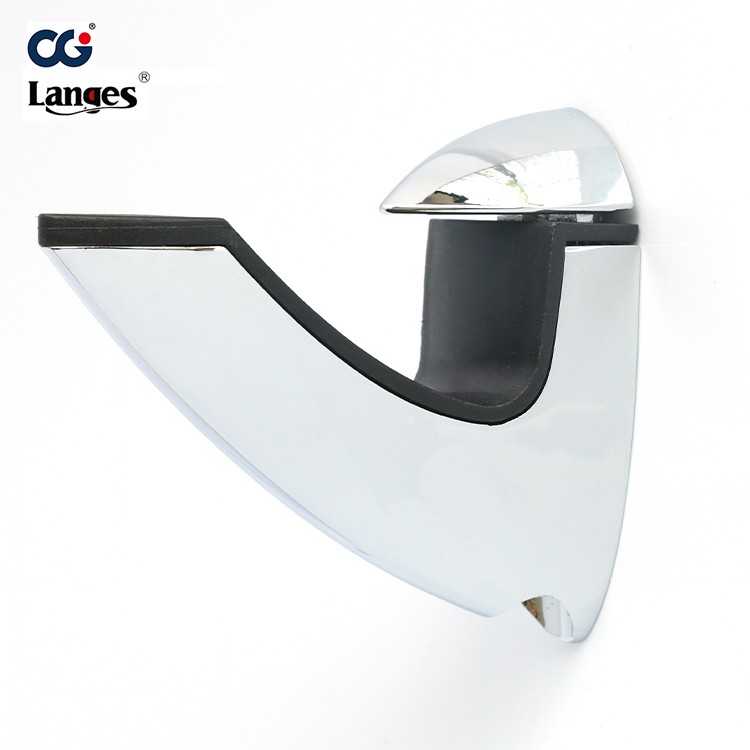 Bathroom shower tempered glass clamp doors zinc alloy adjustable shelf clips, shower door glass clips