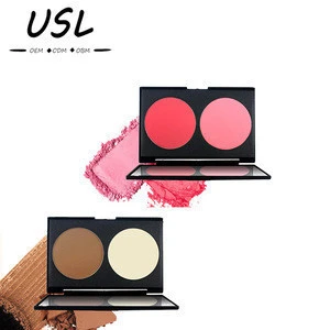 Beautiful fashionable long lasting 2 in 1 set have two colors blusher and make up concealer