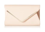 Beige wedding clutch purse evening envolop clutch bag