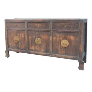 beijing chinese antique wood sideboard, vintage industrial furniture