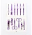 Import [BELL] Best Quality Korean Luxury Purple Manicure Full Set 12 Implements from South Korea