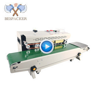 Bespacker FR-900W Automatic continuous plastic bag heat sealer sealing machine for aluminum foil plastic bag