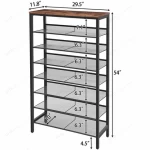 Best Gift Industrial Vintage Shoes Rack Shelf Home