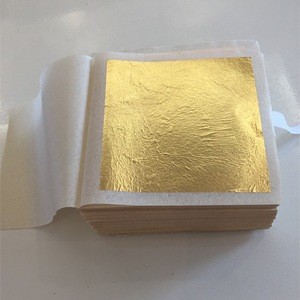 Best quality 24K edible gold leaf foil sheets for cigar decoration display luxurious