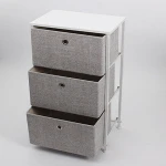 Best Quality China Manufacturer 3 furniture Canvas Chest Of Craft Drawers Cabinet