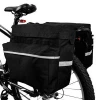 Bicycle Panniers Bag  Bike Bag with Adjustable Hooks, Carrying Handle, Reflective Trim and Large Pockets