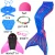 Import Bikini girls mermaid Swimming fins mermaid cosplay girls costume suit skirt hat goggles underwear bra from China