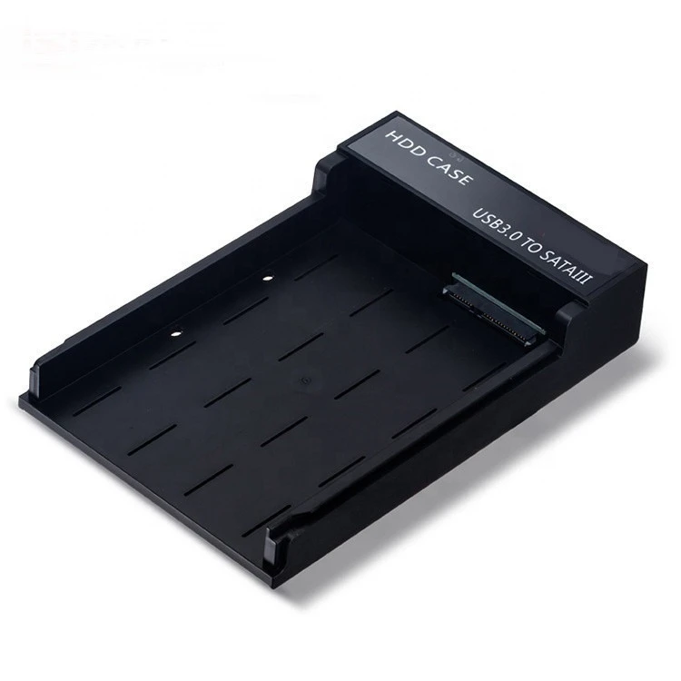 Black ABS usb 3.5 hard drive enclosure for 2.5/3.5inch SATA I/II/III HDD SSD Up to 10TB Support UASP