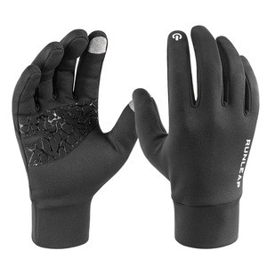 black stretch ski snow snowmobile liners gloves winter sports lightweight outdoor glove running gloves