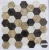 Import Black white marble mosaic tumbled honed mosaic tile from China