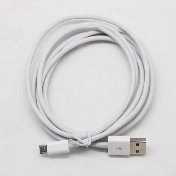 Black white usb data charge V8 micro usb cable for android system