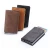 Import Blocking Vintage Automatic Leather Credit Card Holder Men Aluminum Alloy Metal Business ID Multifunction Cardholder Wallet from China