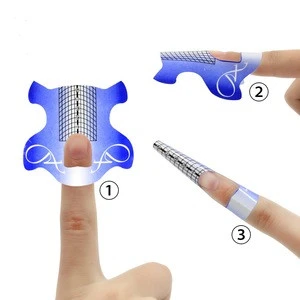 Blue Butterfly Nail Forms for Nails Art Sculpting Nail Forms Guide Extension