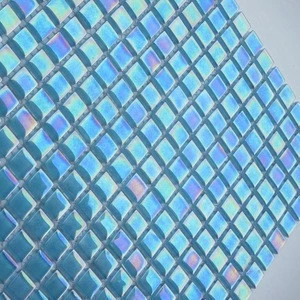 Blues pressed glass mosaic swimming pool mosaic tile