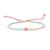 Import BN1040 Wholesale dainty GemStone Focal Bead tiny seed beaded bracelet with gold tone metal bead,mini fine adjustable bracelet from China