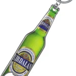 Bottle Shaped Bottle Opener Keychain